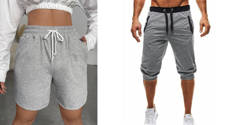what matches with grey shorts
