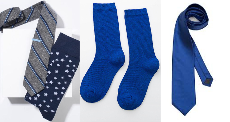 socks and matching ties