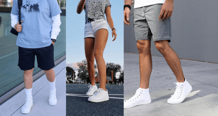 high tops with shorts