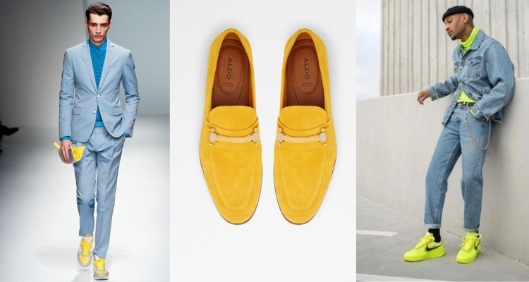 Yellow shoes With Light Blue Dress?