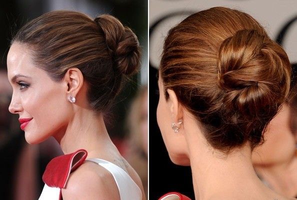 Messy Bun Angelina Jolie